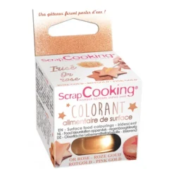 Online SCRAPCOOKING Colorant Alimentaire en Poudre Or Rose 5g