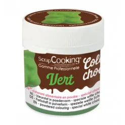 SCRAPCOOKING Colorant Alimentaire en Poudre Liposoluble Vert 5g Color'Choco
