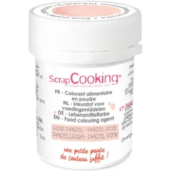 Best SCRAPCOOKING Colorant Alimentaire en Poudre Rose Pastel 5g