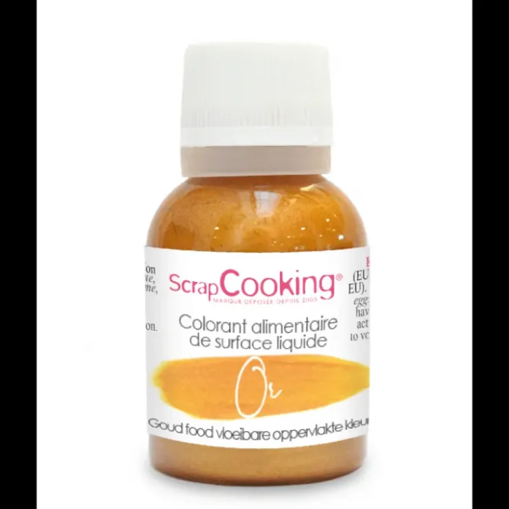 SCRAPCOOKING Colorant Alimentaire Liquide Or 20 g