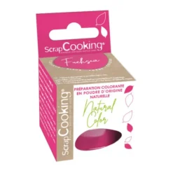 SCRAPCOOKING Colorant Alimentaire Naturel en Poudre Rose Fuchsia 10g