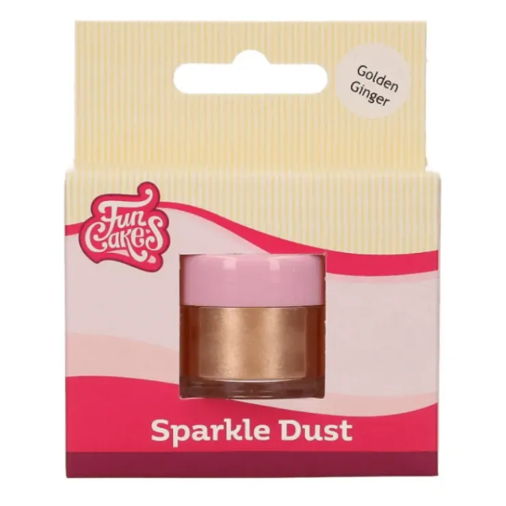 New FUNCAKES Colorant Alimentaire Or Brun Métallisé 3,5 g