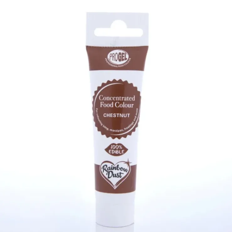 RAINBOW DUST Colorant Alimentaire ProGel Châtaigne 25g