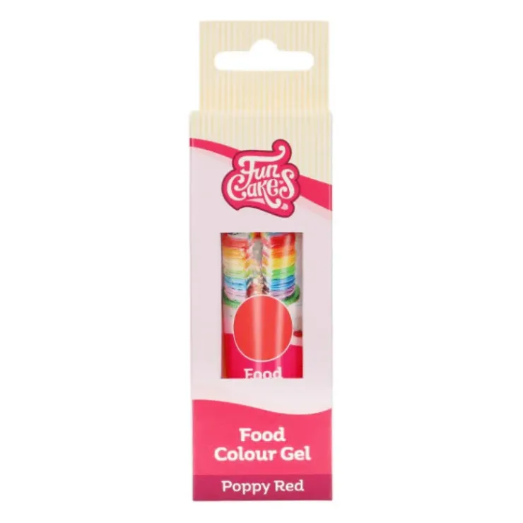 New FUNCAKES Colorant Gel Alimentaire Rouge Coquelicot 30 g