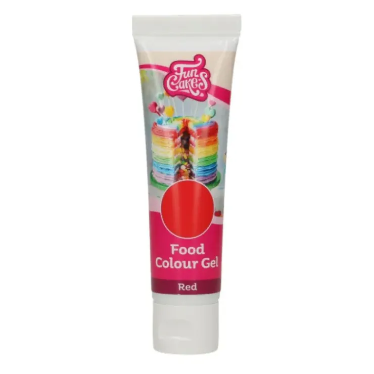 FUNCAKES Colorant gel alimentaire Rouge 30 g