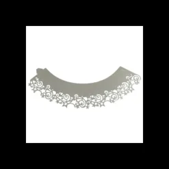 Hot PME Contour Cupcakes Etoile Argenté (x12)