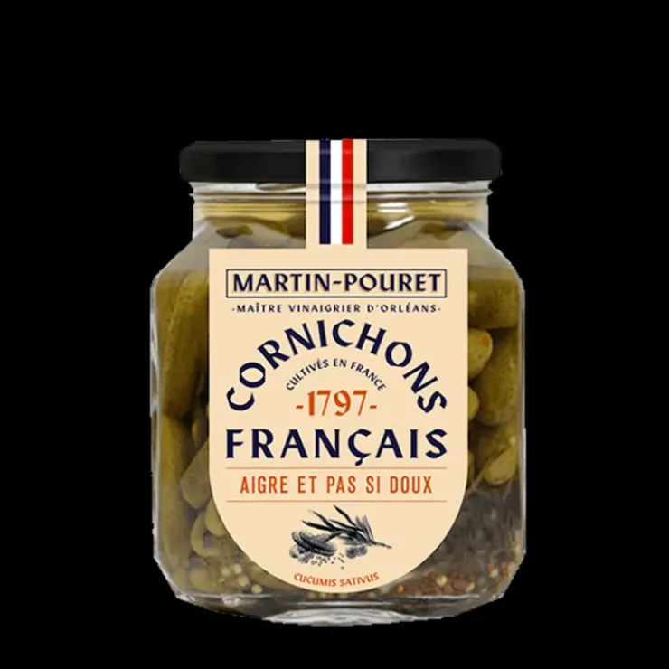 Clearance MARTIN POURET Cornichons Français Aigre Doux au Vinaigre d'Orléans 270g