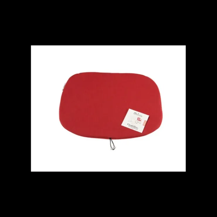 GROSFILLEX Coussin en Tissu Sunbrella Rouge Chiné Ramatuelle 73'