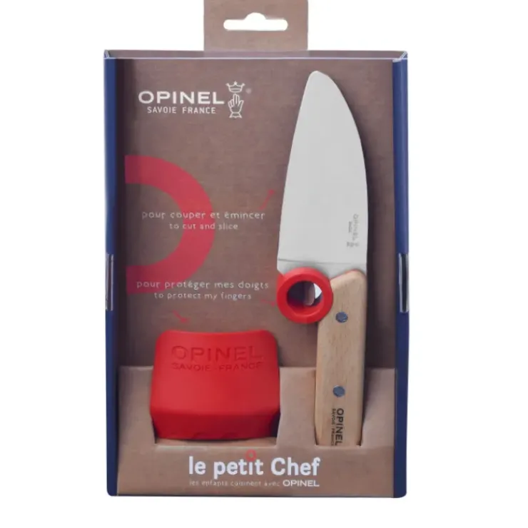 New OPINEL Couteau de Cuisine et Protège-doigts Le Petit Chef
