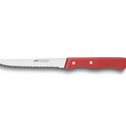 Best SABATIER Couteau de Table Cranté 10,5 cm Rouge