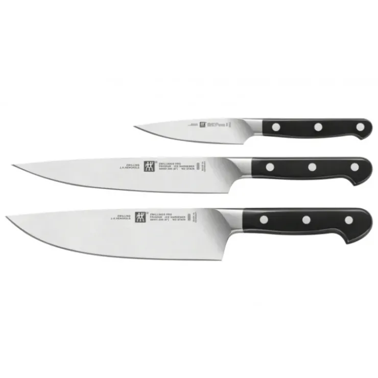 Online ZWILLING Couteau D'office 10 cm, Couteau de Chef 20 cm et Couteau Tranchelard 20 cm PRO