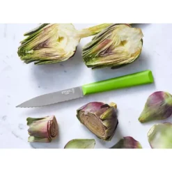 Online OPINEL Couteau d'Office 10 cm Cranté Vert Les Essentiels +