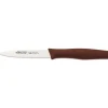 New ARCOS Couteau d'Office Cranté Inox 10 cm Marron NOVA