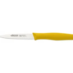Clearance ARCOS Couteau d'Office Cranté Inox 10 cm Jaune NOVA