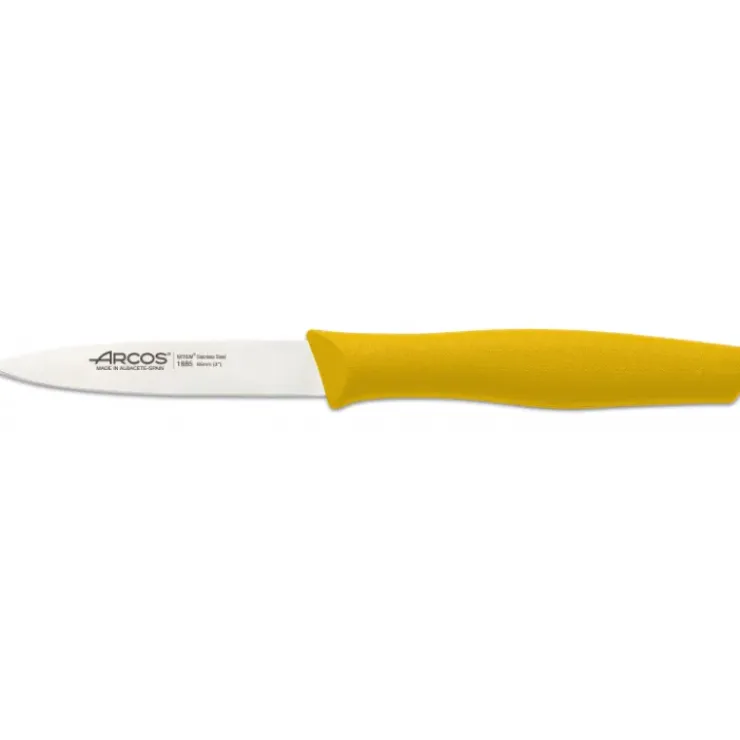 Hot ARCOS Couteau d'Office Inox 8,5 cm Jaune NOVA