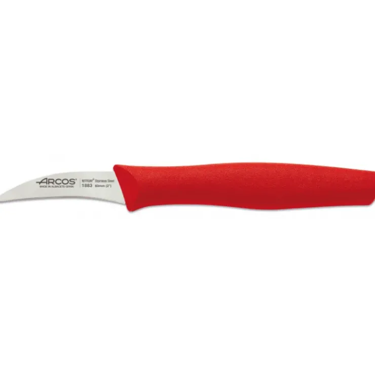 New ARCOS Couteau d'Office Inox 6 cm Rouge NOVA