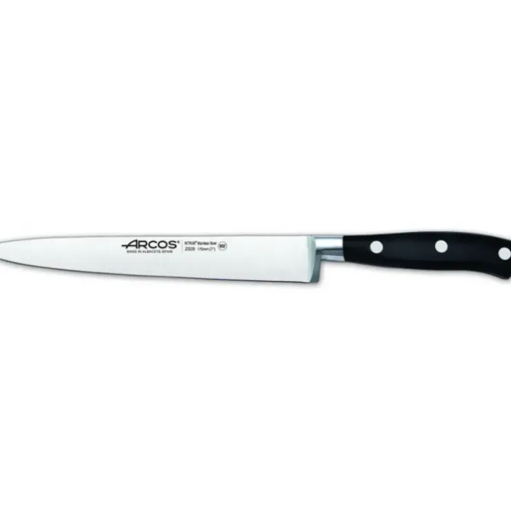 Discount ARCOS Couteau Filet de Sole 17 cm RIVIERA noir