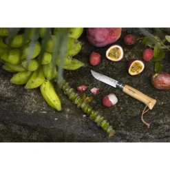 New OPINEL Couteau N°8 Baroudeur Hêtre Colorama