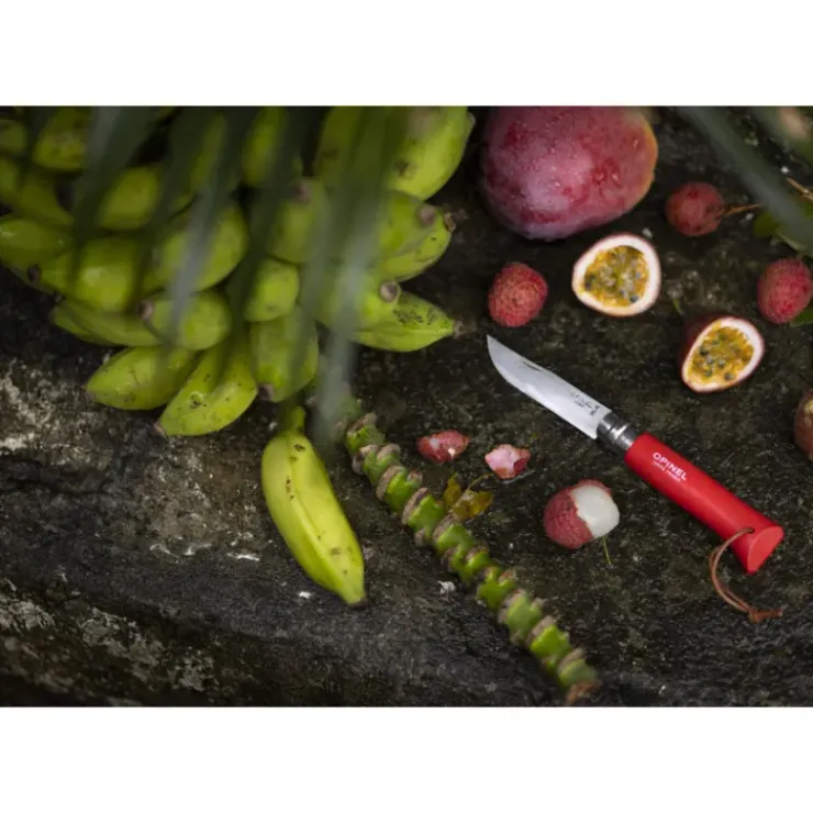 Discount OPINEL Couteau N°8 Baroudeur Rouge Colorama