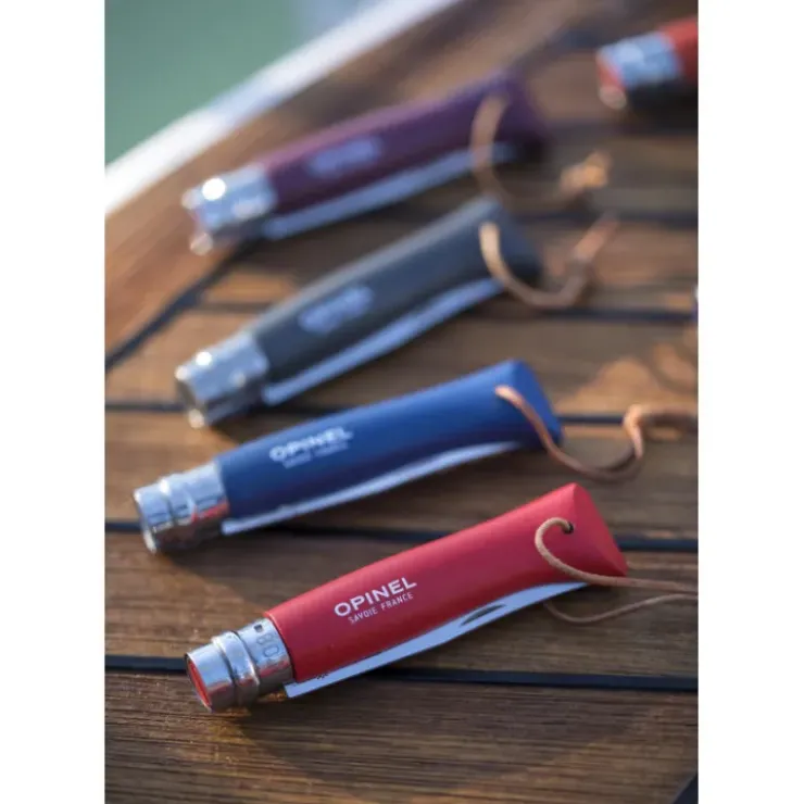 Discount OPINEL Couteau N°8 Baroudeur Rouge Colorama
