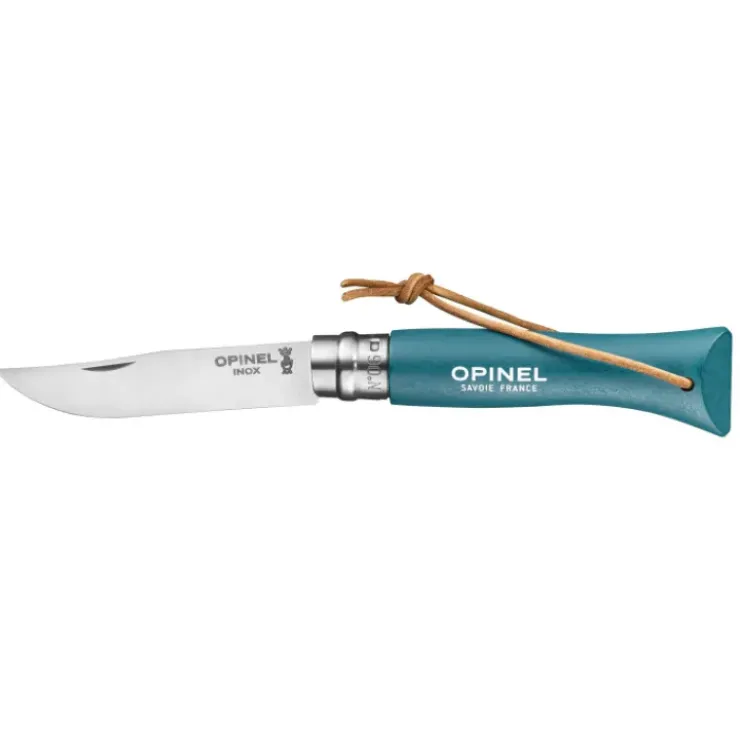 Outlet OPINEL Couteau N°6 Baroudeur Turquoise Colorama