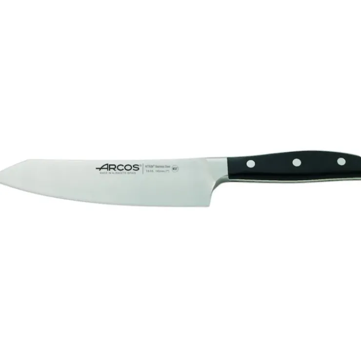 Best ARCOS Couteau Santoku 19 cm MANHATTAN Noir