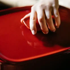 Sale EMILE HENRY Couvercle Rectangulaire en Céramique pour Plat à Four 25 x 18 cm Grand Cru