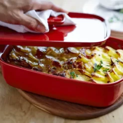 Sale EMILE HENRY Couvercle Rectangulaire en Céramique pour Plat à Four 35 x 22 cm Grand Cru