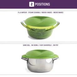 Sale MASTRAD Cuit Vapeur en Silicone XL Vert