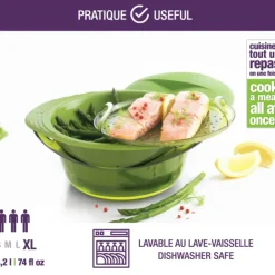 Sale MASTRAD Cuit Vapeur en Silicone XL Vert