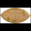 Outlet FLORENSUC Décor Chocolat Blond Feuilles Joyeuses Fêtes (x 84)