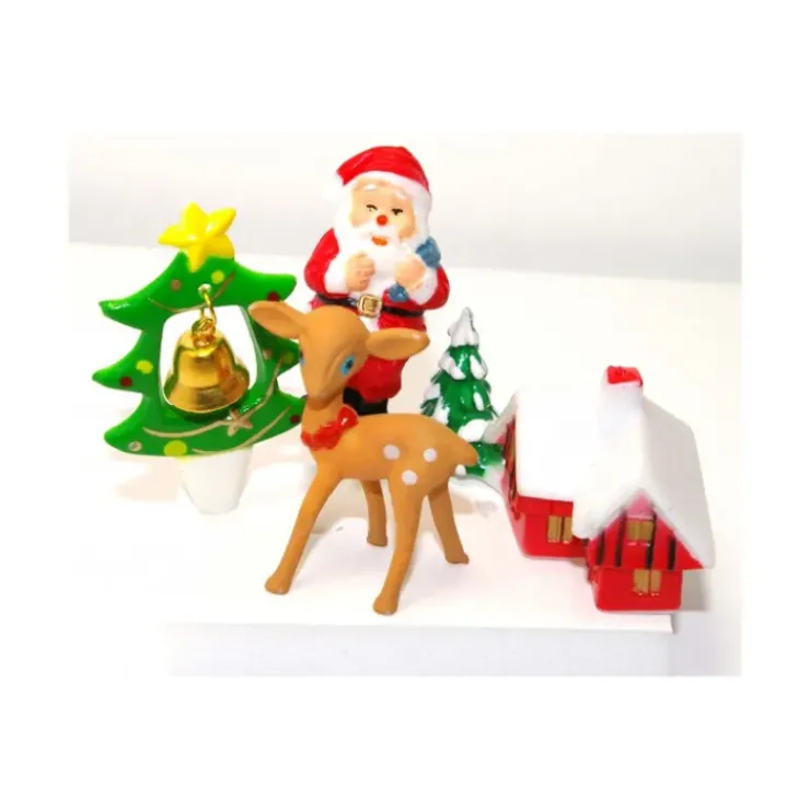 SCRAPCOOKING Décorations de bûches de Noël (x4)