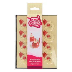 Sale FUNCAKES Décors Chocolat Blanc Père Noël (x12)