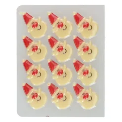 Sale FUNCAKES Décors Chocolat Blanc Père Noël (x12)