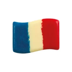 Discount FLORENSUC Décors en Chocolat Blanc Drapeau de la France 40x30 mm (x120)