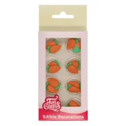 New FUNCAKES Décors en Sucre Carotte (x16)