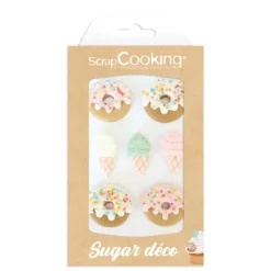 Sale SCRAPCOOKING Décors en Sucre Donuts et Glaces (x7)