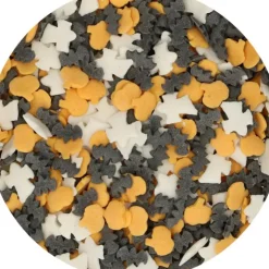 Sale FUNCAKES Décors en Sucre Halloween (Fantômes, Citrouilles, Chauves-souris) 55g