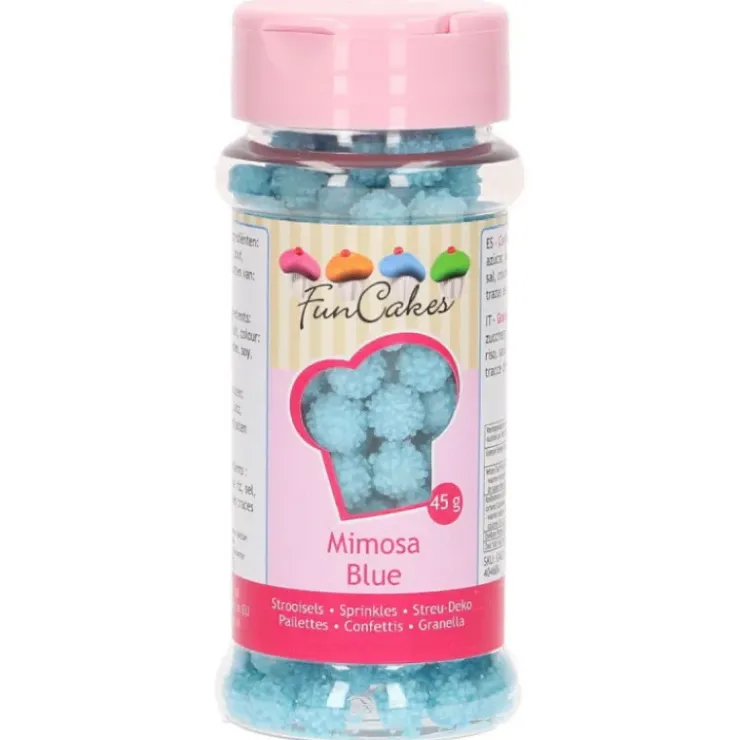 FUNCAKES Décors en Sucre Mimosa Bleu 45g