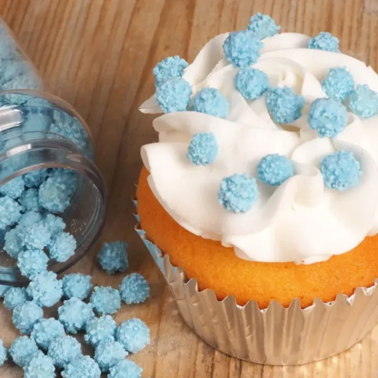 FUNCAKES Décors en Sucre Mimosa Bleu 45g