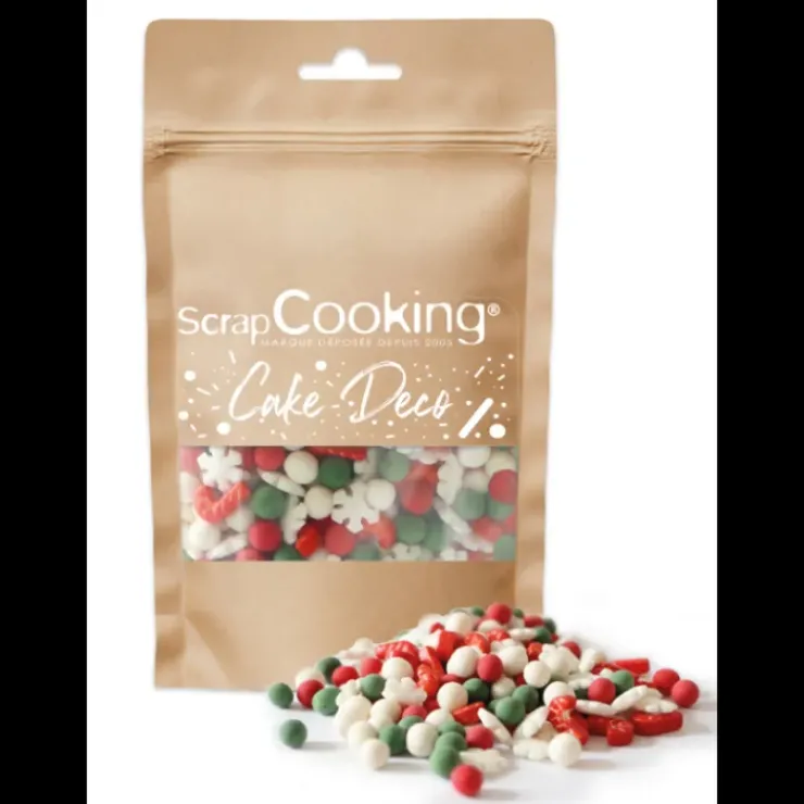 Clearance SCRAPCOOKING Décors en Sucre Mix 3D Noël 46 g
