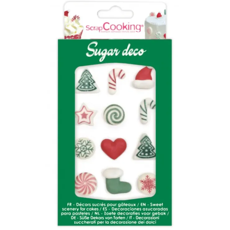 Best SCRAPCOOKING Décors en Sucre Noël (x12)