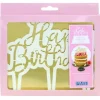 Best PME Découpoir Cake Topper Happy Birthday Manuscrit 16,5 x 15 cm