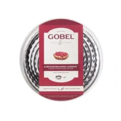 New GOBEL Découpoirs Ronds cannelés inox (boite de 8)