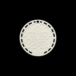 Online LE CREUSET Dessous de Plat en Silicone Fleur 20 cm Meringue