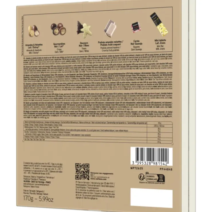 CUISINEADDICT DLUO Courte Calendrier de l'Avent 170 g Valrhona