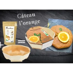 Hot MIRONTAINE DLUO Courte Préparation Bio Gâteau à l'Orange + Moule en Bois