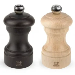 Online PEUGEOT Duo Moulin à Poivre et à Sel Bistro 10 cm Chocolat et Naturel