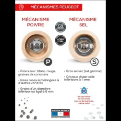 PEUGEOT Duo Moulin à Poivre et Sel Tahiti Terre 15 cm