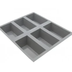Best DE BUYER Elastomoule à Cake - 6 empreintes 21 x 17,6 cm - Silicone